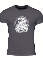 Men's Local Burn Outs Print T-shirt for Summer