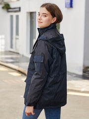 Hooded Windbreaker Jacket Men's Waterproof Coat for Outdoor Activities