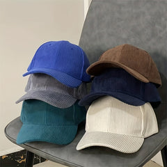 Adjustable Corduroy Baseball Cap for Outdoor Sport