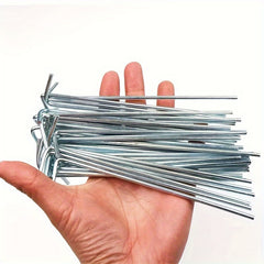 10pcs Heavy Duty Metal Stakes Tent Garden Pegs For Gardening And Canopy
