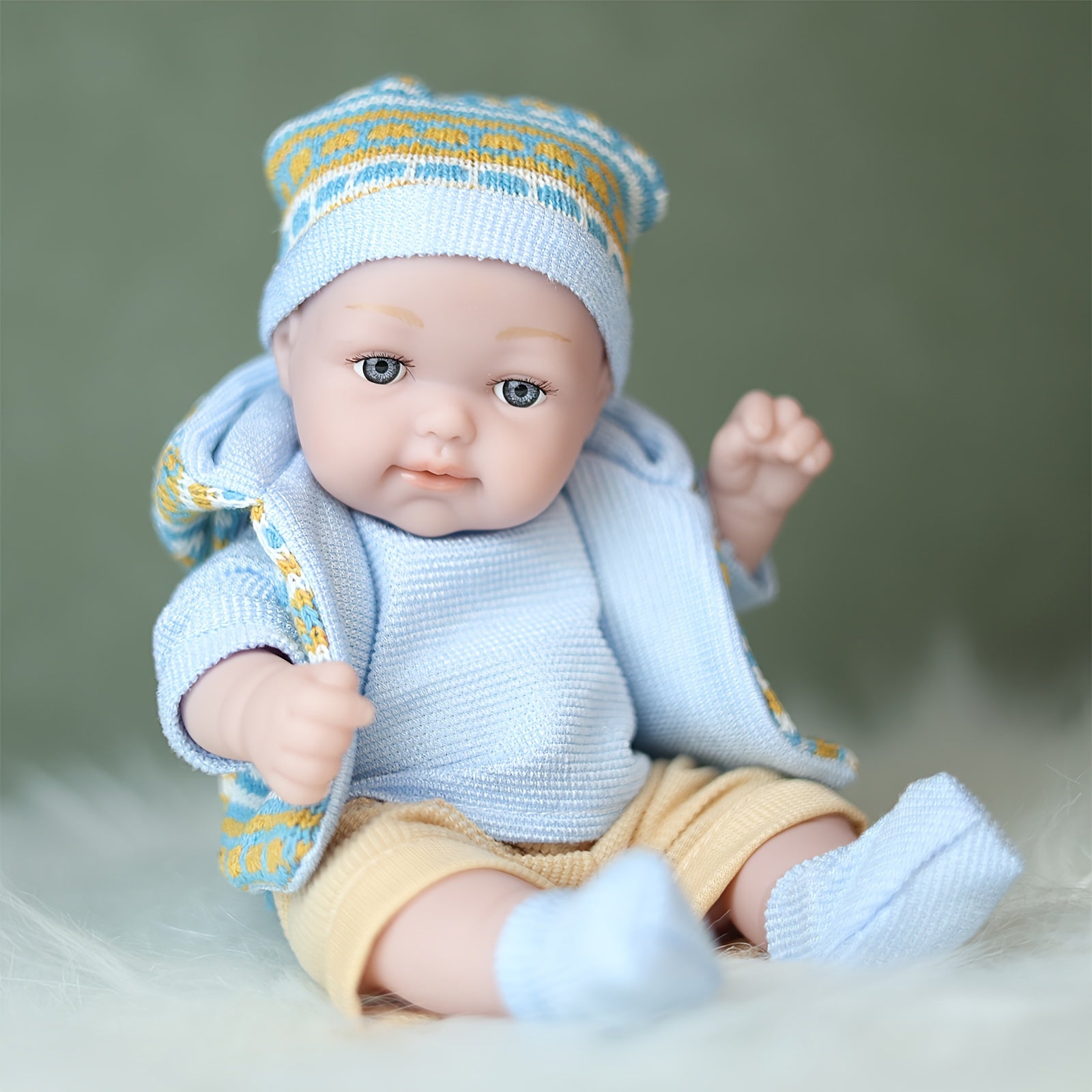 Anime 11 Inch Baby Doll Set Pink Outfit Knit Accessories for Ages 3