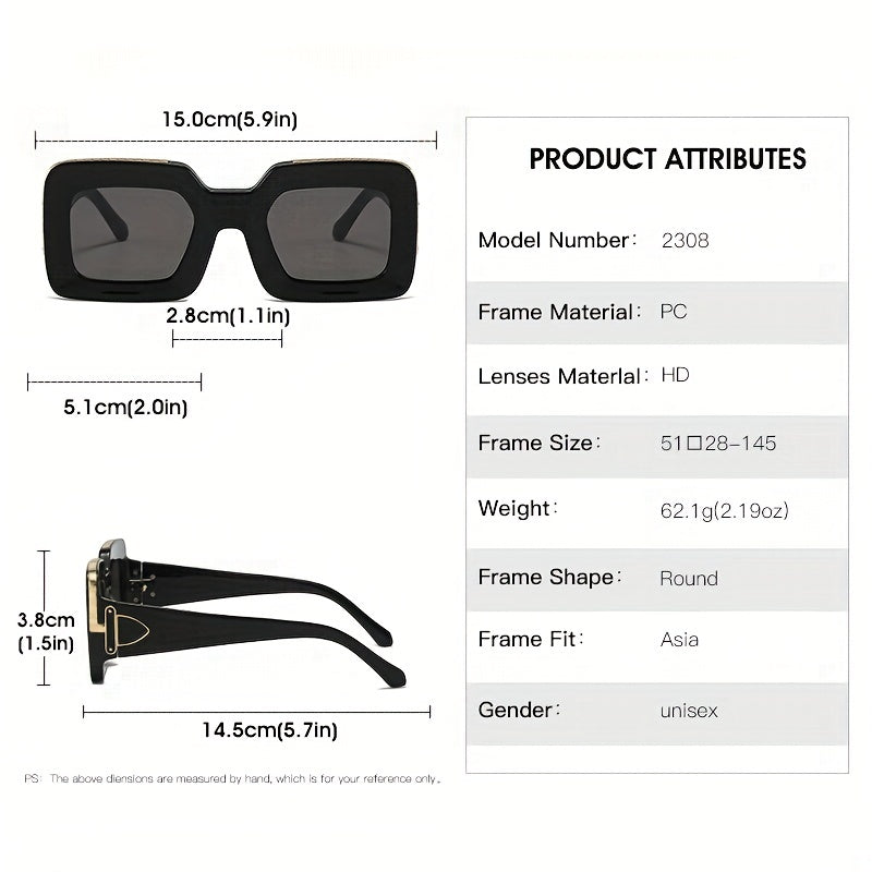Square Sunglasses Gradient Glasses UV400