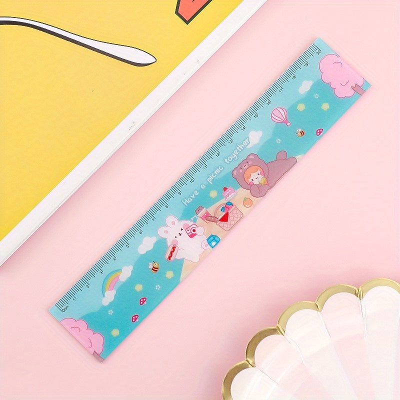Cartoon Acrylic Ruler Student Office Drawing Measuring Ruler