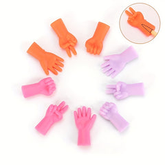 6pcs Gesture Shape Knitting Needle Caps Stitch Protector for DIY Weave Knitting