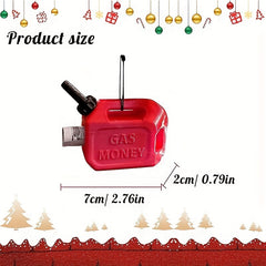 Gas Can Hanging Ornament Funny Gas Money Holder for Christmas Tree