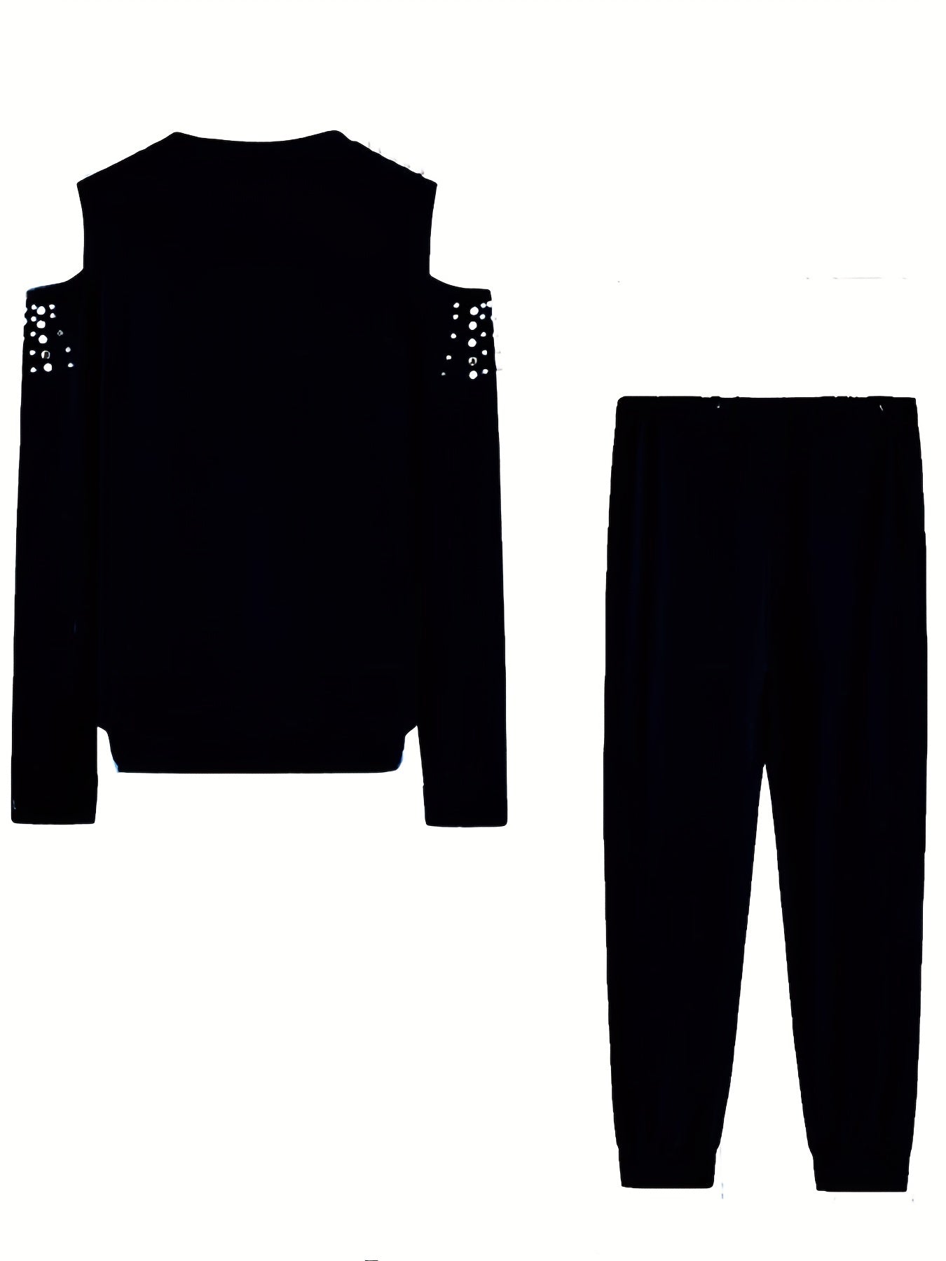 Sexy Outfits Set Women's Plus Cold Shoulder Long Sleeve