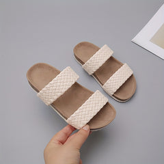 Girls' Open Toe Slippers Lightweight Breathable Outdoor Beach Summer Shoes