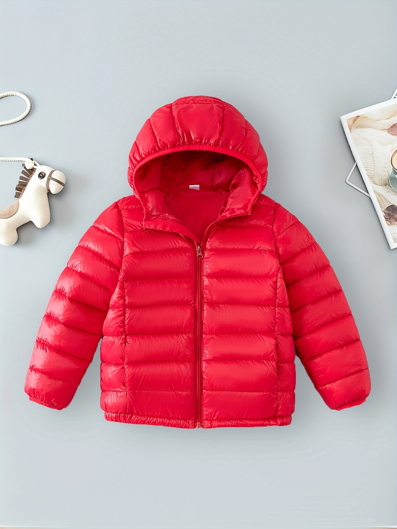Kids Down Jacket Hooded Warm Padded Coat