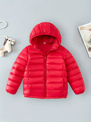 Kids Down Jacket Hooded Warm Padded Coat