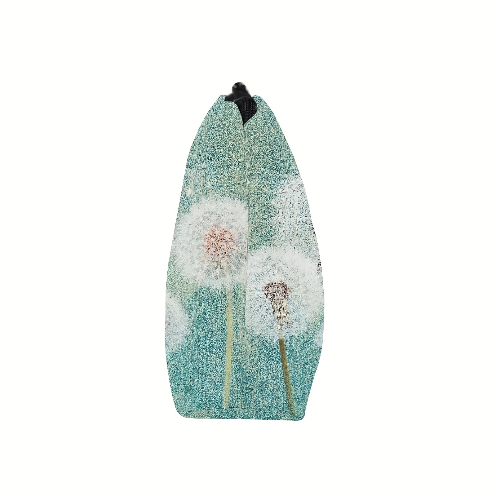 Dandelion Print Cosmetic Bag Roomy Makeup Organizer Travel Toiletry Bag