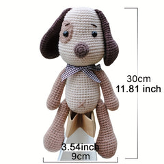 Unfinished Dog Crochet Kit Needlework Puppy DIY Knitting Amigurumi Crafts