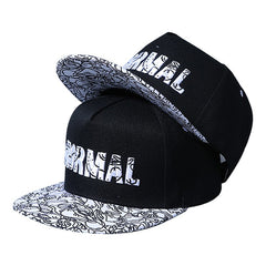 Men's Embroidered Hip Hop Flat Brim Hat