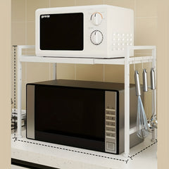 Adjustable Microwave Oven Rack Double Layer Pot Rack