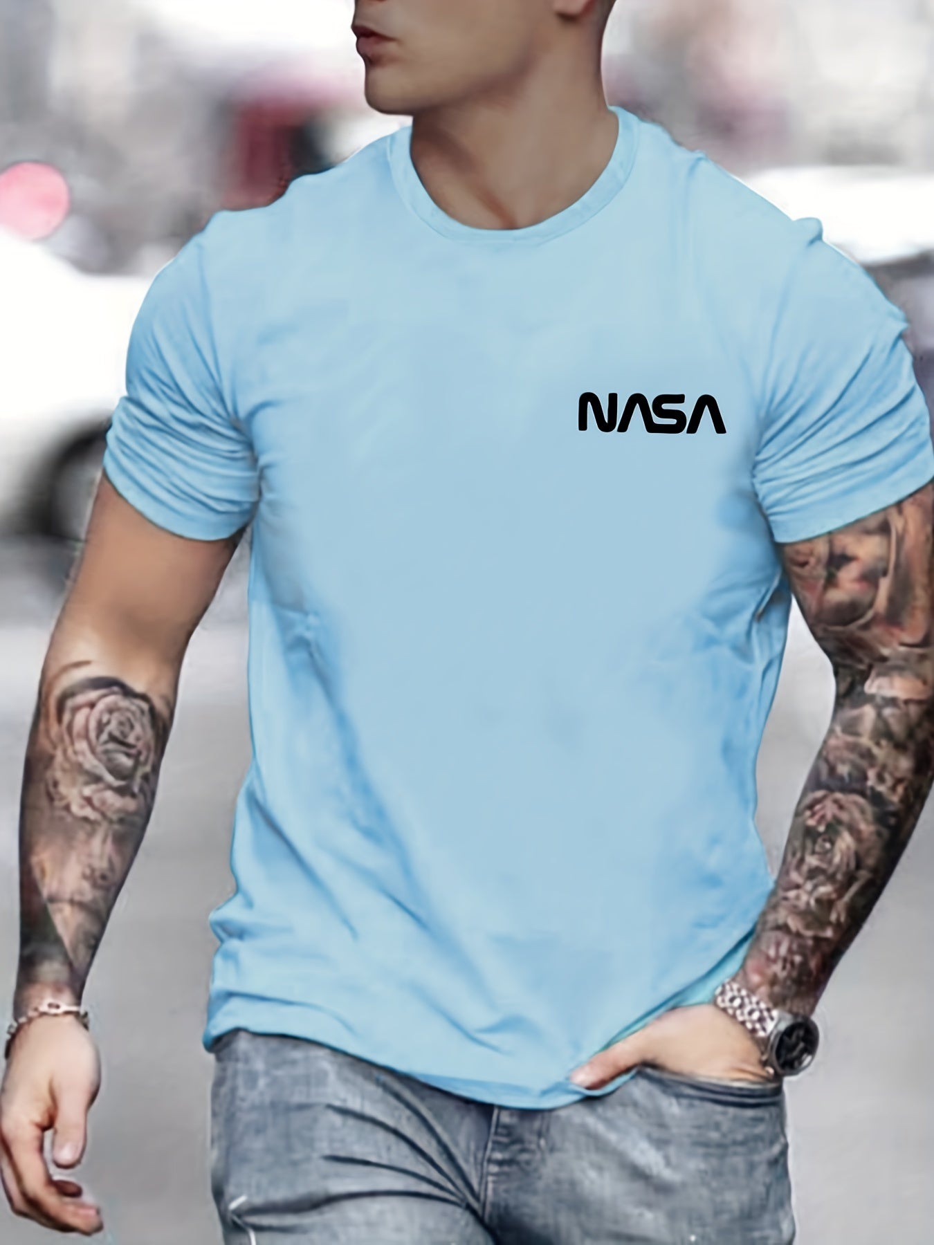 Men's Graphic Crew Neck T shirt Casual Comfy Tees For Summer