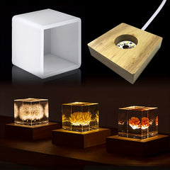 Resin Silicone Mold with LED Base for Craft Home Decor
