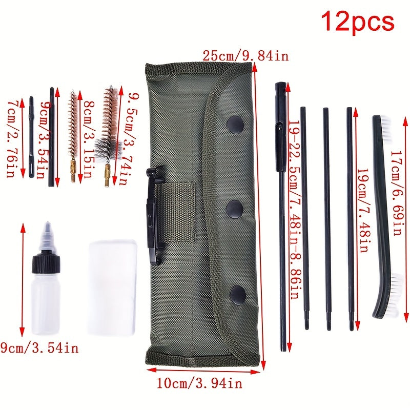 12pcs 223cal 5.56mm Heavy Duty Cleaning Accessories