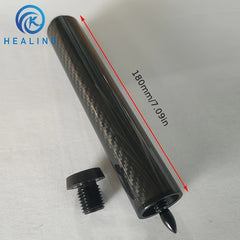 Carbon Fiber Billiard Rod Extension Rod 180mm 3K Diagonal Pattern Pool Cue