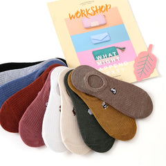 Embroidered Cartoon Animal Cotton Soft Invisible Socks