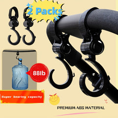 360 Rotatable Stroller Hook for Hanging Bags & Accessories