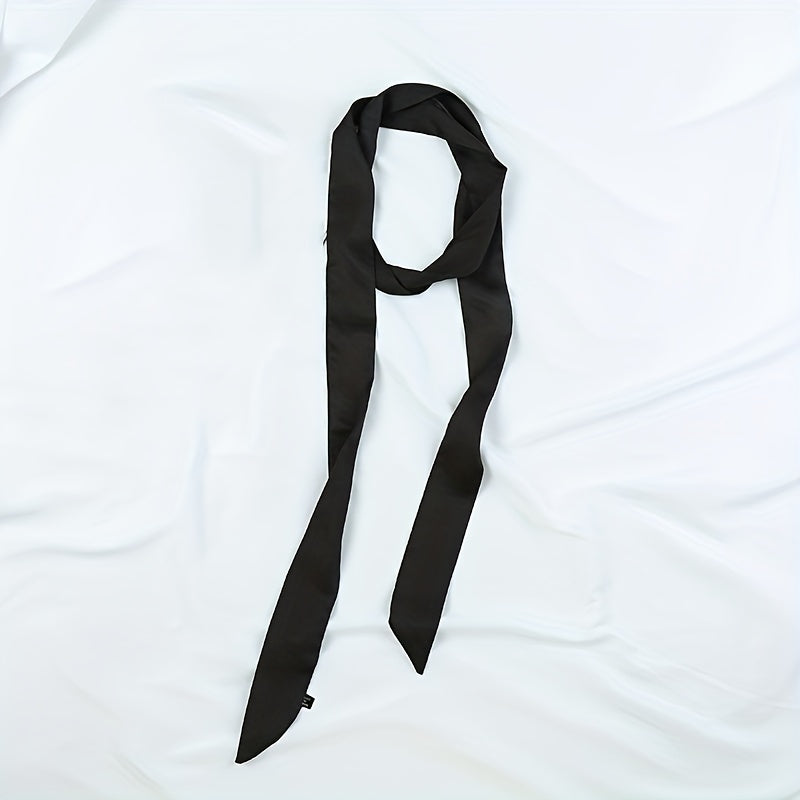 Long Ribbon Scarf Classic Skinny Chiffon Neckerchief Twilly Scarf For Women