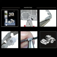 DIY 3D Puzzle Router Stainless Steel Model