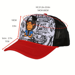 Pirate Captain Print Baseball Cap Hip Hop Hat