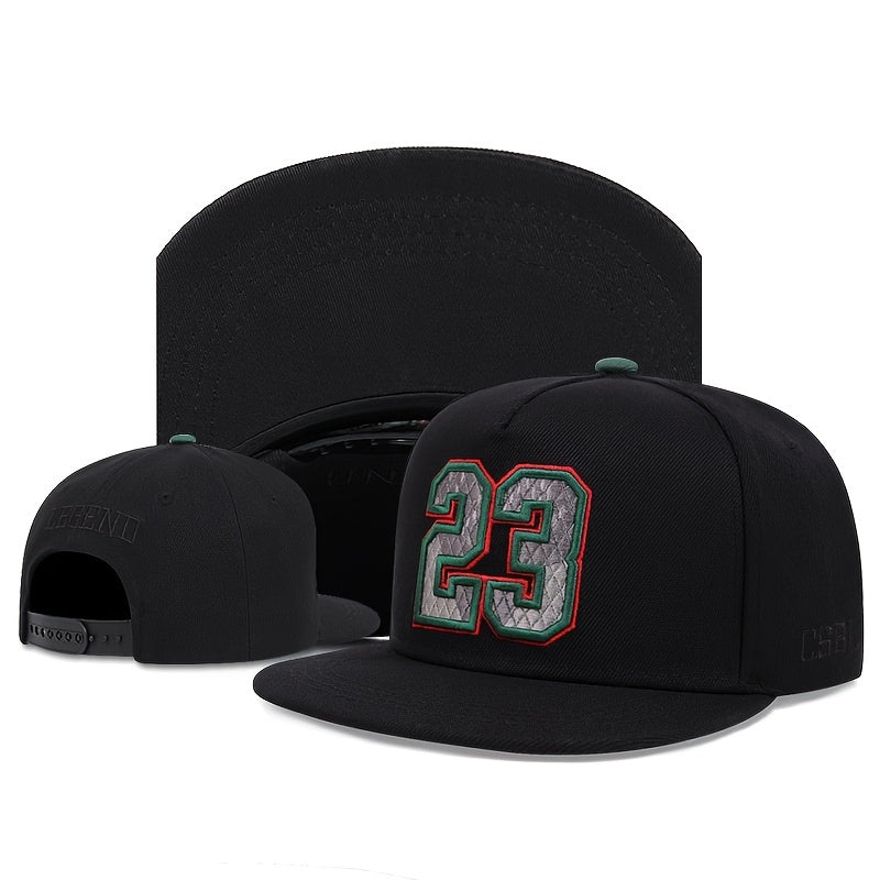 Men's Hip Hop Hat with Number Embroidery