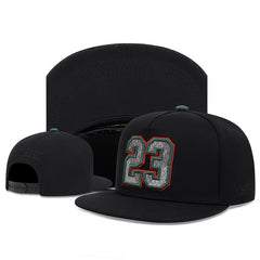 Men's Hip Hop Hat with Number Embroidery