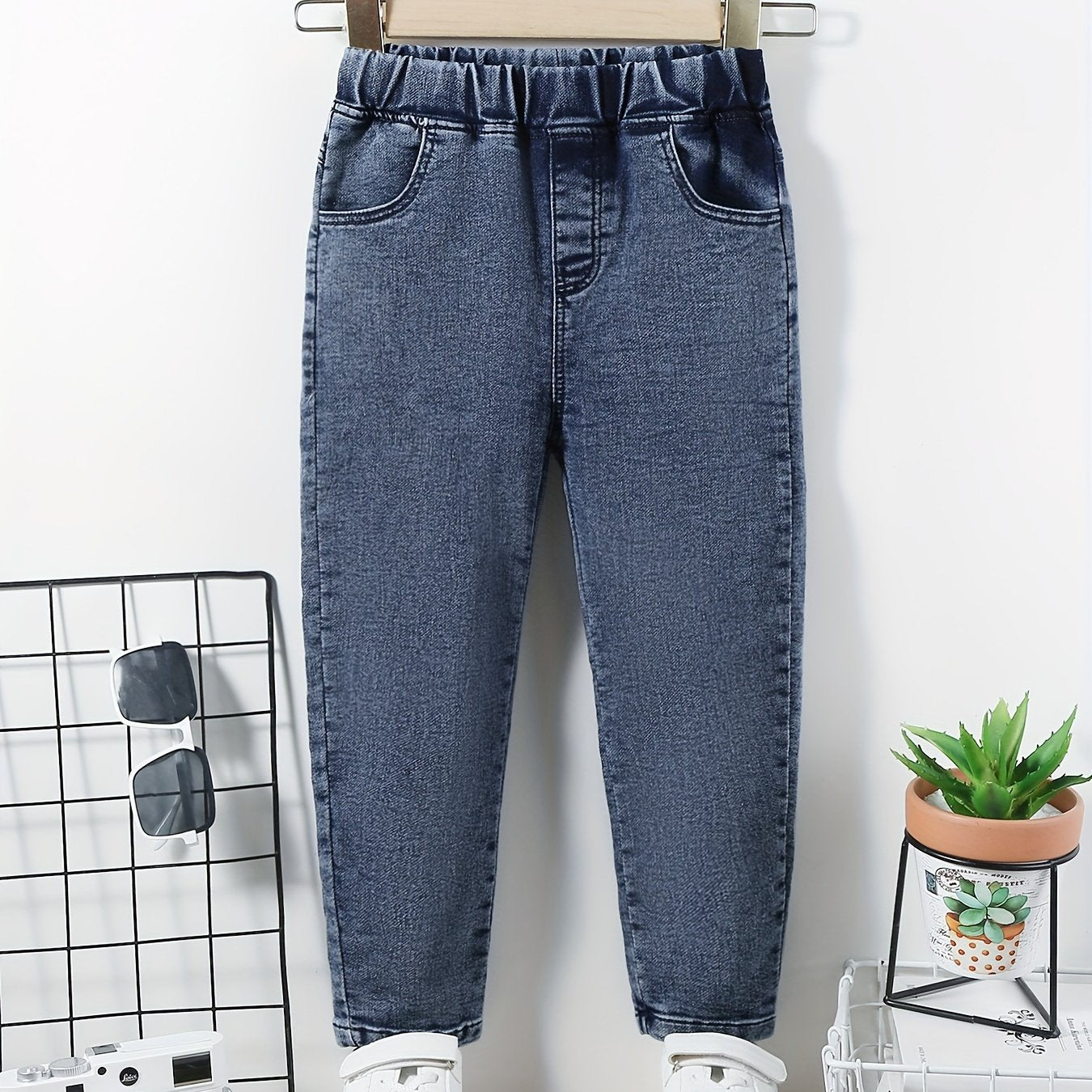 Boys Casual Denim Pants with Pocket for Spring and Autumn