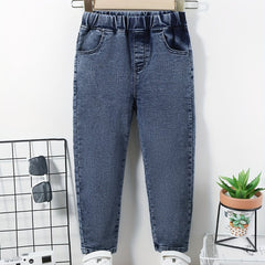 Boys Casual Denim Pants with Pocket for Spring and Autumn