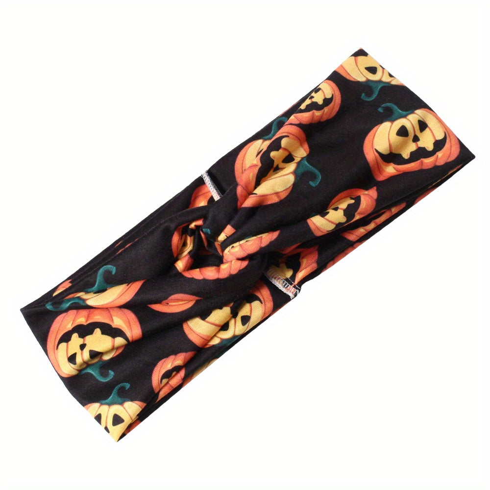 Pumpkin Ghost Pattern Headband Halloween Hairband