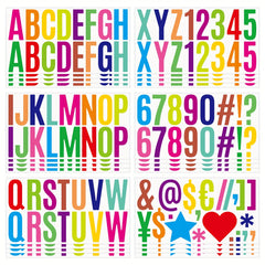 6pcs Large Letter Stickers Self-adhesive Waterproof Bulletin Board Decor