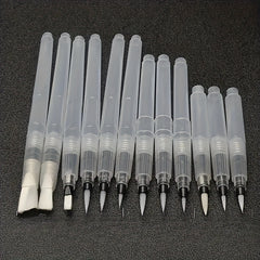 Nylon Paintbrush Storage Pen Set 12pcs 6 Shapes for Acrylic Watercolor