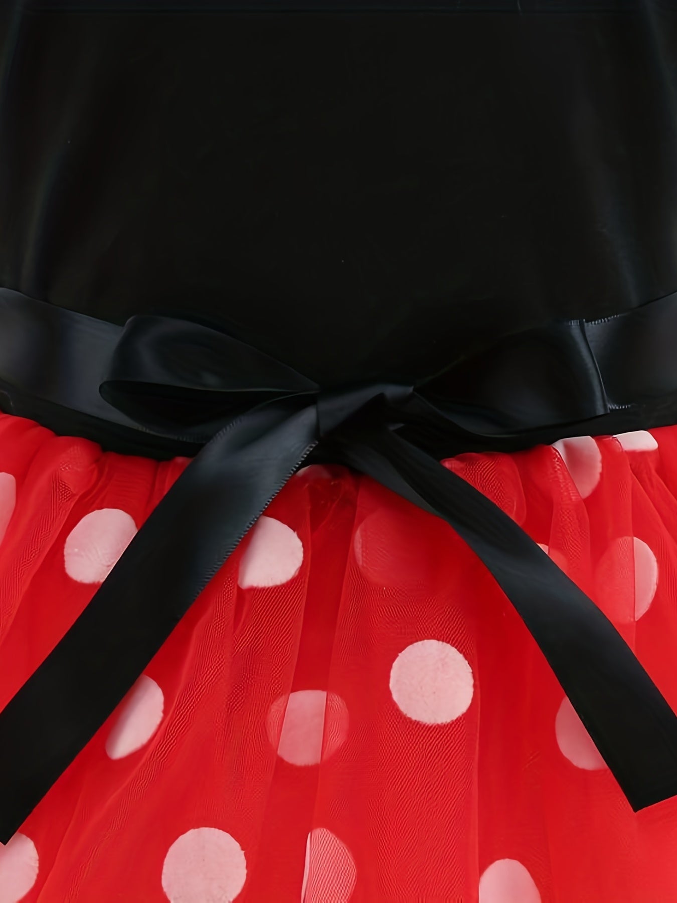 Polka Dot Princess Skirt with Bow Dress and Headwear
