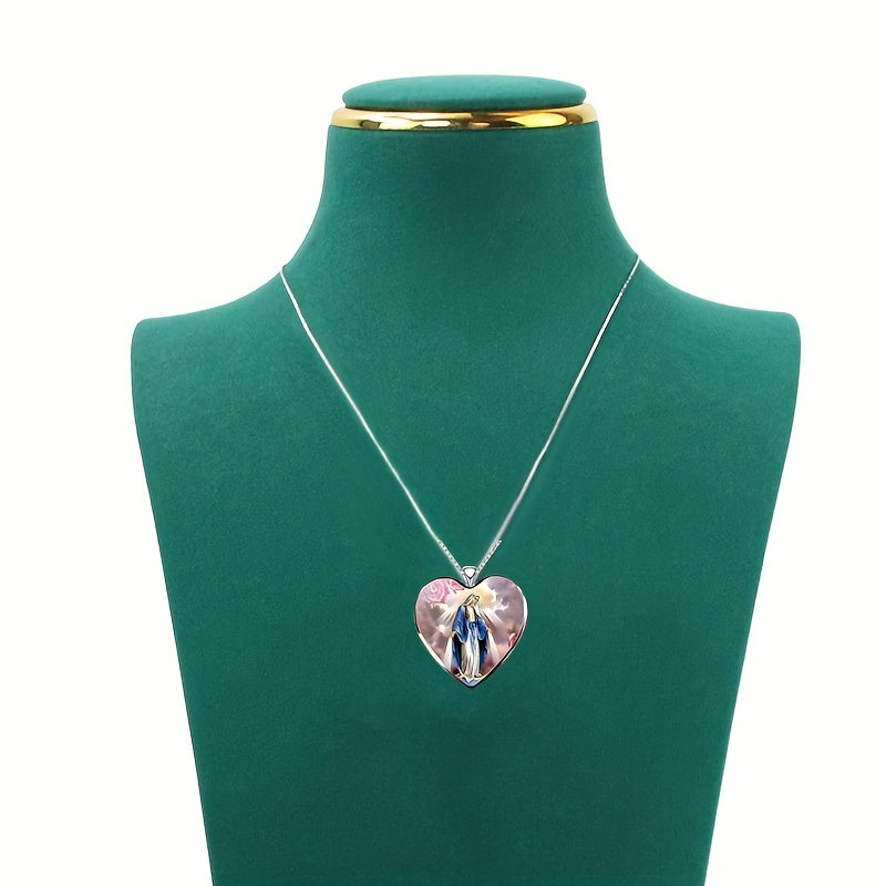 Heart Nail Stickers & Necklace Set