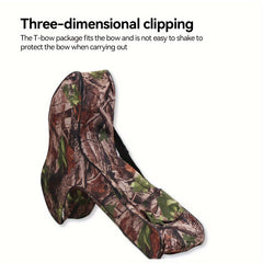 Camo Canvas Crossbow Bag T Shape Bow Case Double Zipper