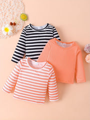 Baby Striped T-shirt 3pcs Set