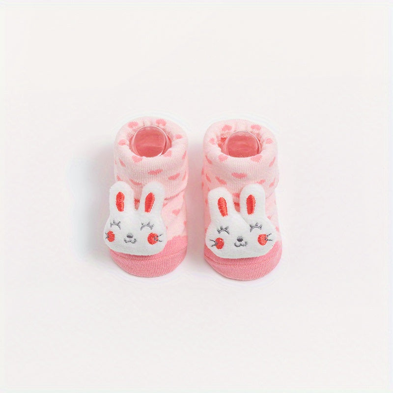 1pair Kids Cartoon Animal Non-slip Floor Socks