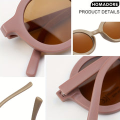 3 Pairs Round Frame Sunglasses UV Protection for Outdoor Party