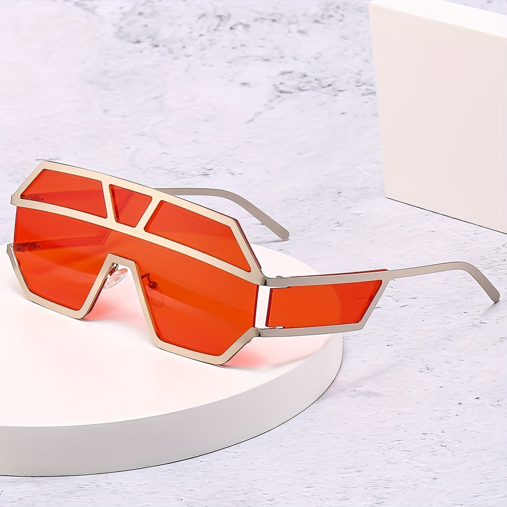 Men's Grid Metal Casual Sunglasses
