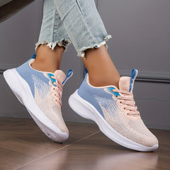 Ombre Soft Thick Sole Shock Absorption Mesh Sneakers