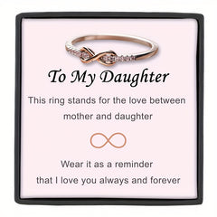 Infinity Zircon Ring + Gift Card - Daughter