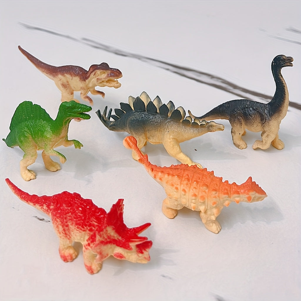 6pcs Realistic PVC Dinosaur Figurines for Education and Home Decor