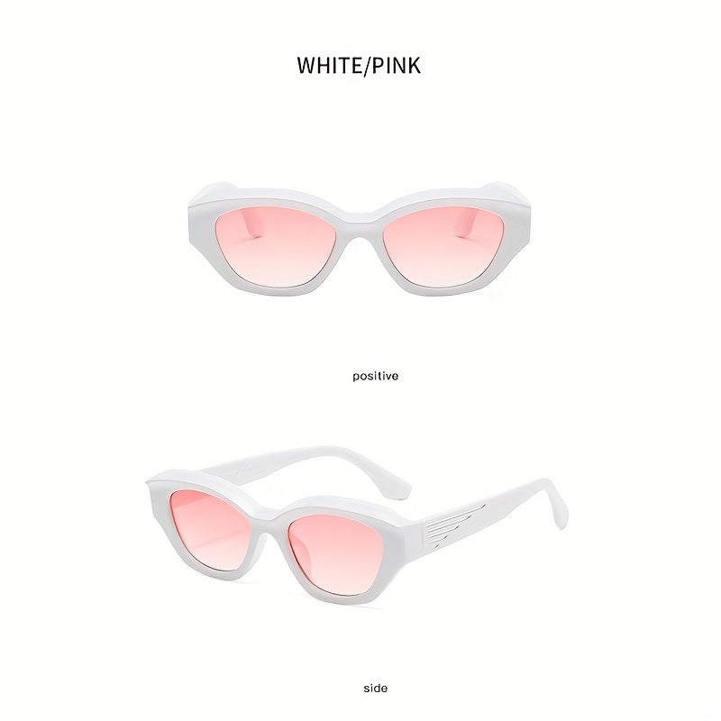 Men's UV Protection Polygonal Frame Sunglasses with Box