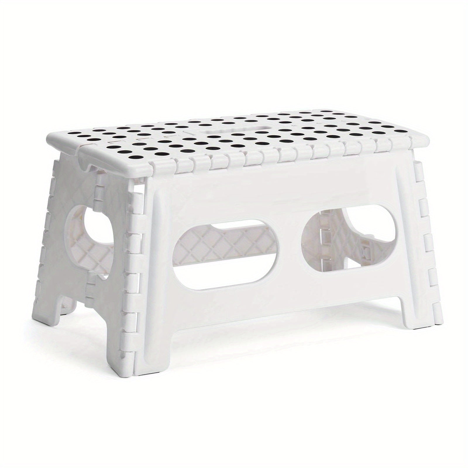 1pc Widened Folding Stools Portable Handle Plastic Foldable Chair