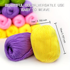6pcs 6 Strand Soft Yarn for Crochet Projects - Christmas Halloween
