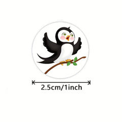 500pcs Cartoon Animal Stickers Teacher Reward Stickers For Kids DIY Gift Decorat