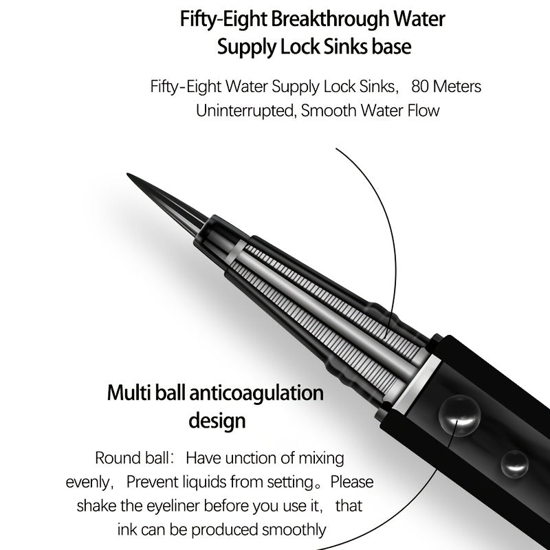 Self Adhesive Transparent Waterproof Eyeliner 2-In-1 Long Lasting Quick Dry Glue