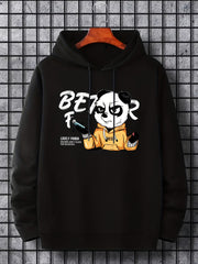 Panda Hoodie Print Sweatshirt Men's Casual Pullover Hooded