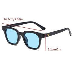 Men Women Clear Glasses Box Sunglasses Jelly Sunglasses